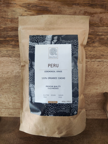 Cacao 100% - Peru  - 400g - Cold pressed - CEREMONIAL GRADE