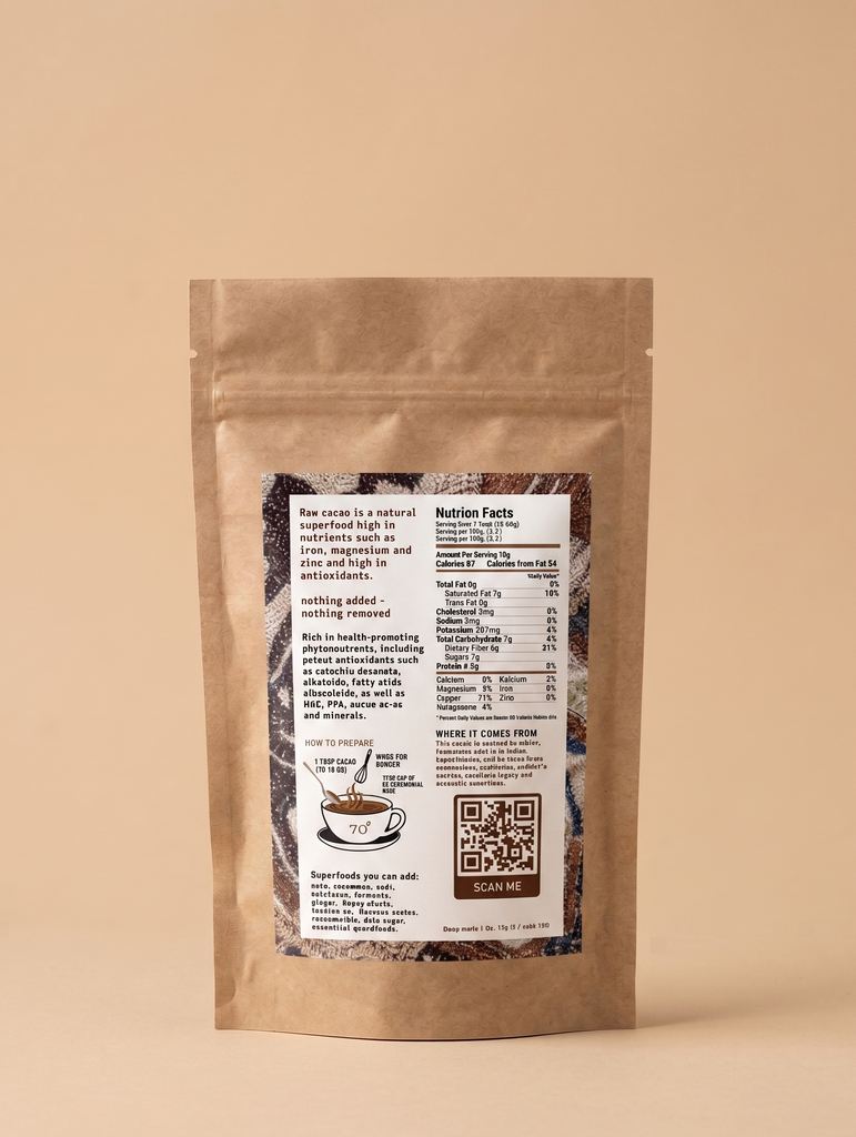 Guatemala CEREMONIAL GRADE COLD-PRESSED CACAO (150g)