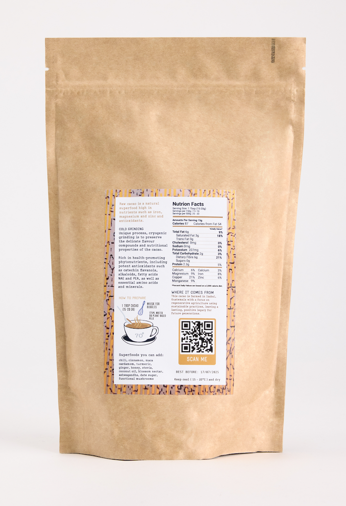 Guatemala CEREMONIAL GRADE COLD-PRESSED CACAO (400g)